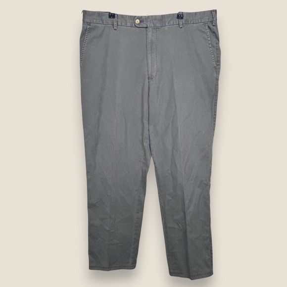 Peter Millar Other - Peter Millar Twill Chino Pants Gray Cotton Straight Golf Men Size 38 (38x30)